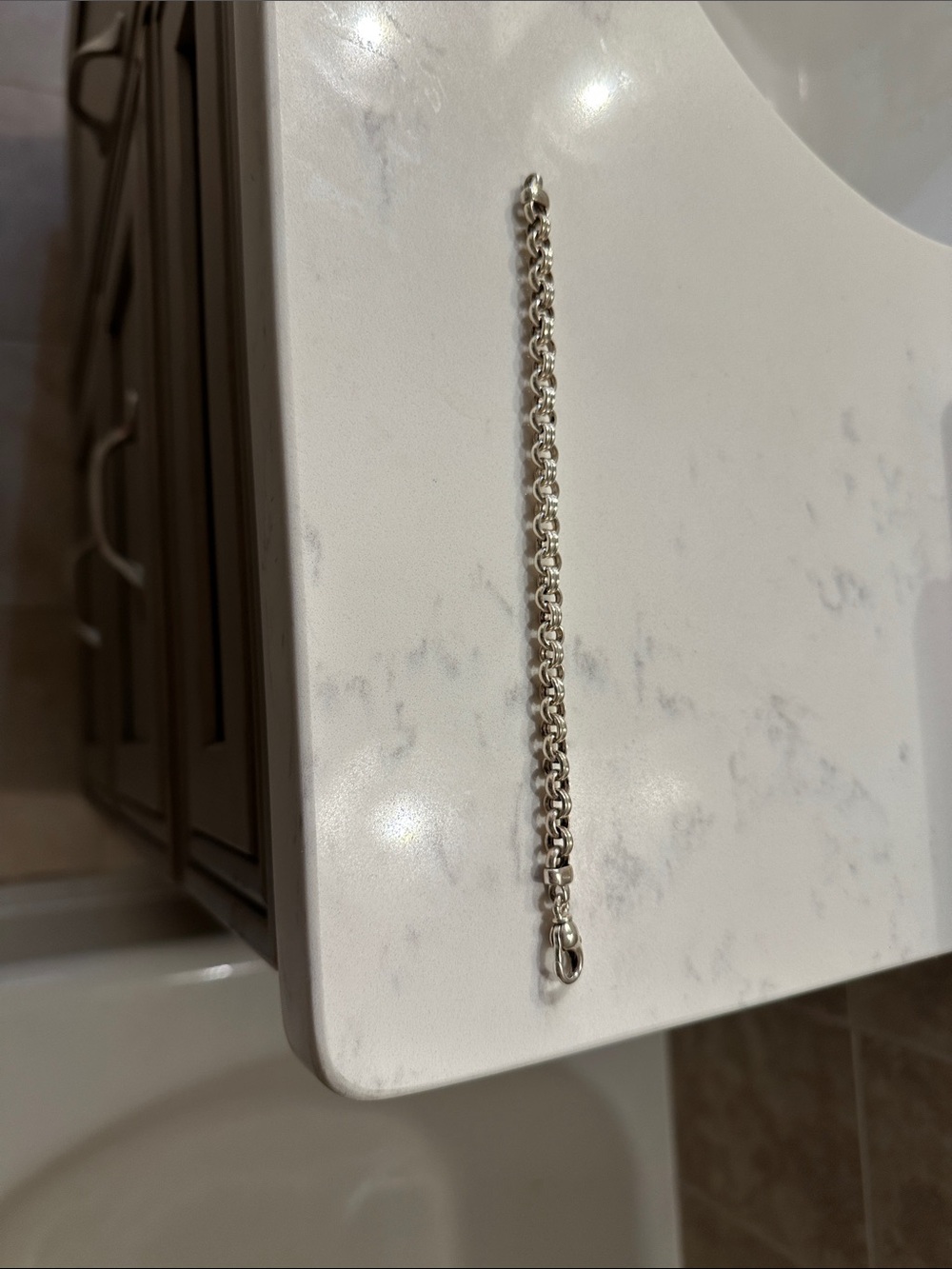 Sterling Silver Rope Chain Bracelet - Classic Women's Accessory